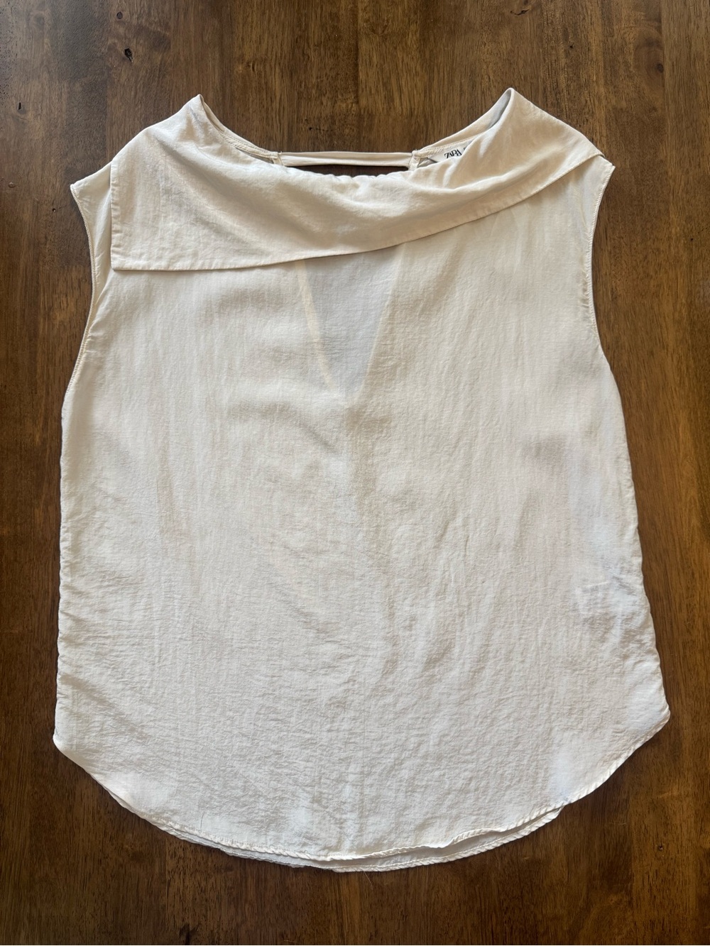 Sleeveless Cream Top